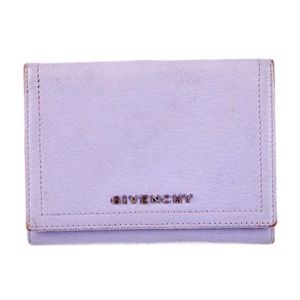 Givenchy leather wallet purple